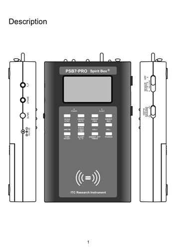 PSB7-PRO (Spirit box) NEWEST PROFESSIONAL VERSION